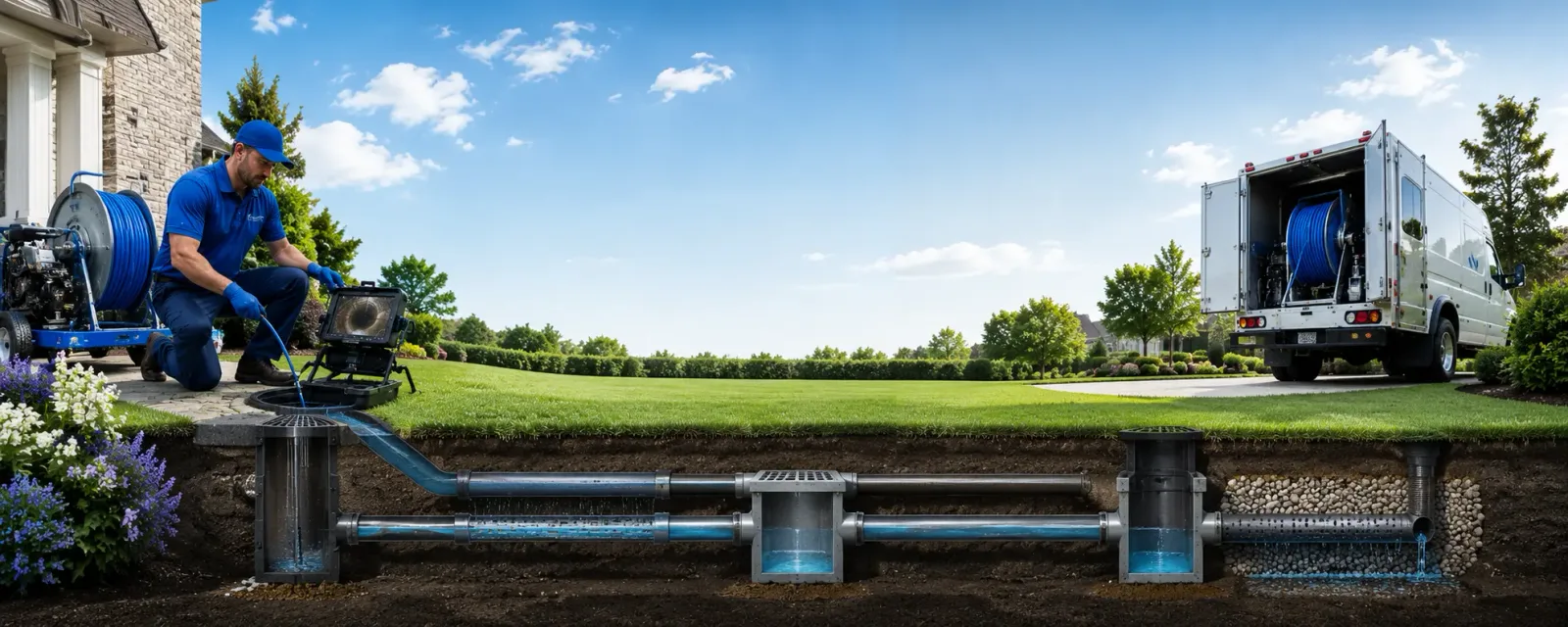 Outdoor drain cleaning information for White Deer, TX